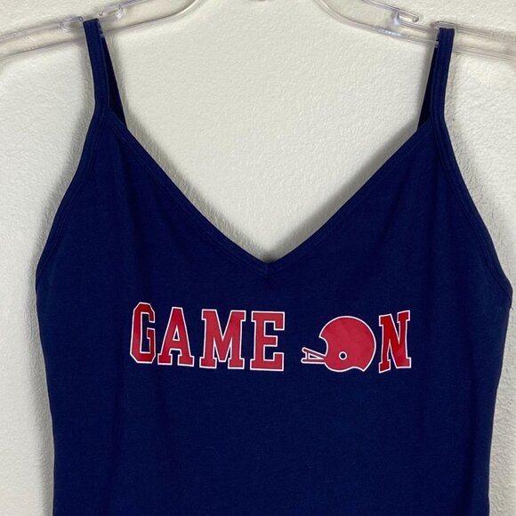 ✨2/$20✨ PINK Collegiate Collection V-Neck Red Game on Bodysuit Size L - Picture 4 of 14